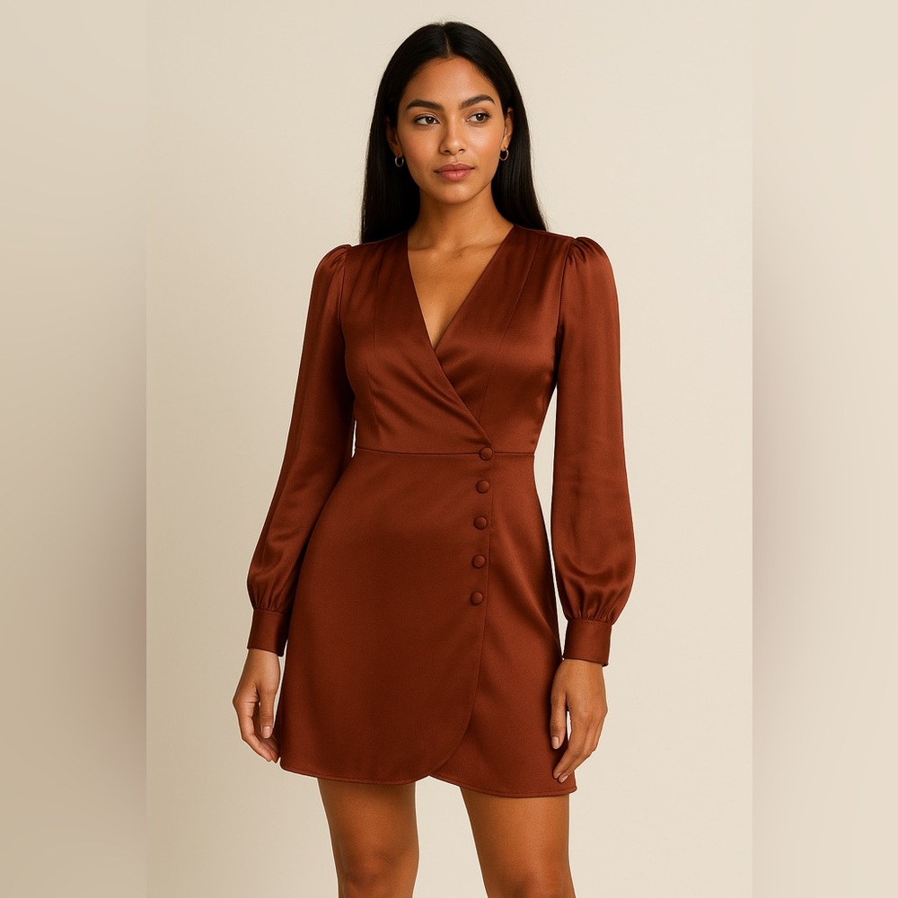Heartloom Rust Long Sleeve Dress